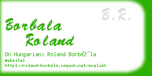 borbala roland business card